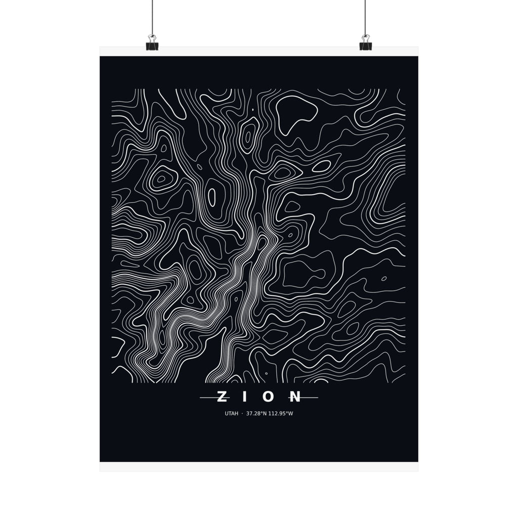 Zion — Terrain Poster