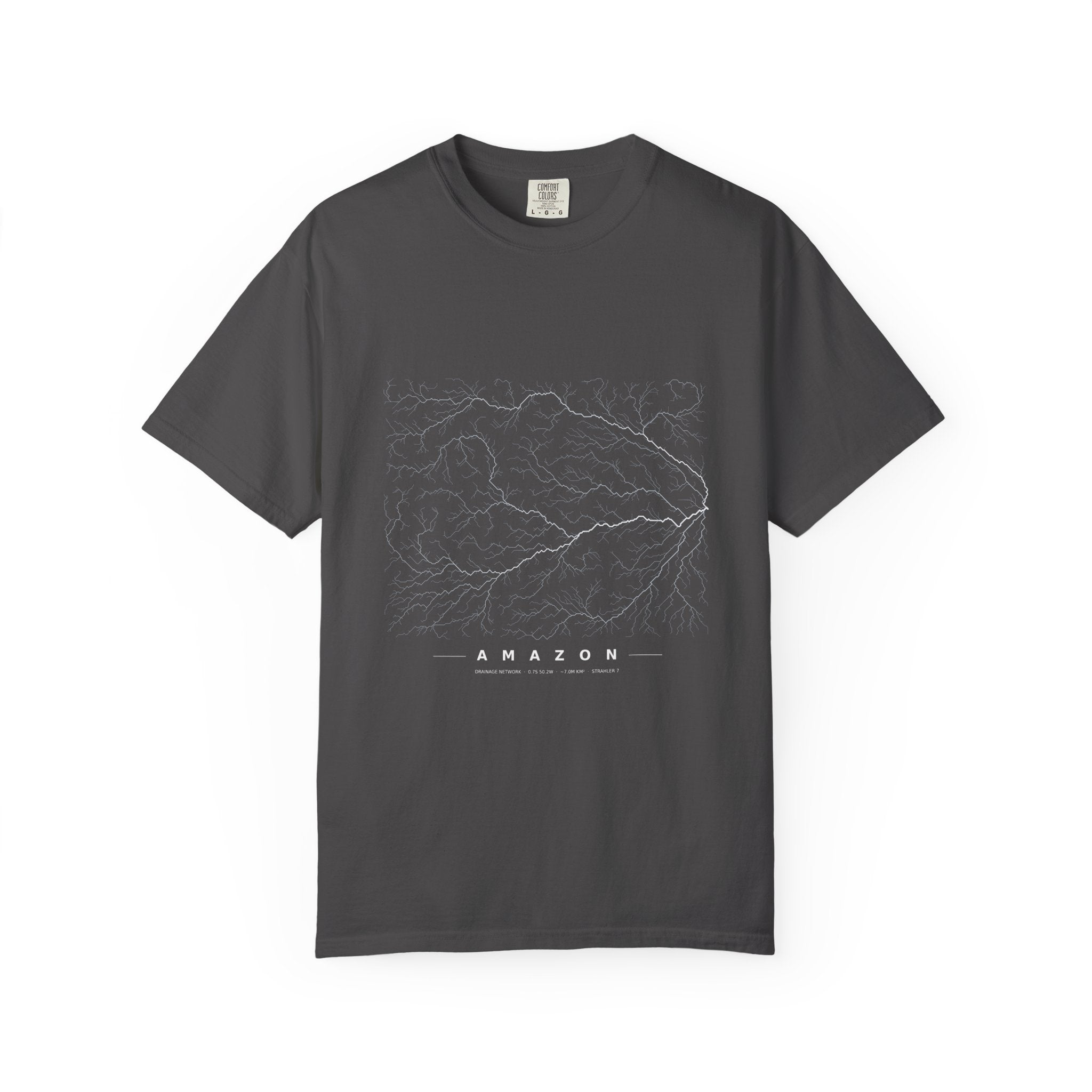 Amazon Tee - Modeled Drainage Network Art | Men's
