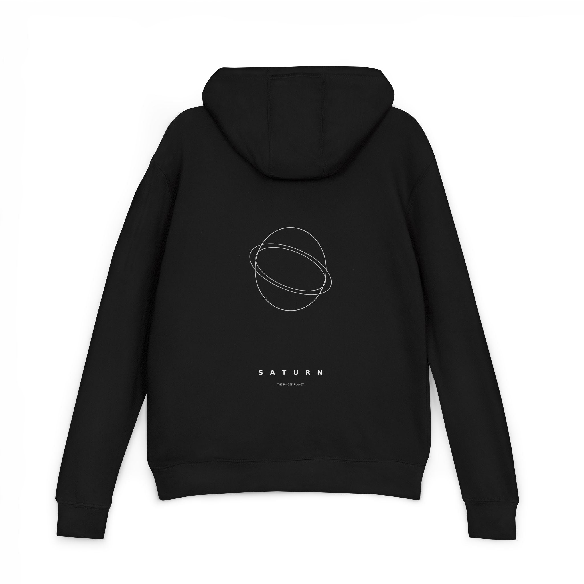 Saturn Hoodie — Ringed Planet Celestial French Terry