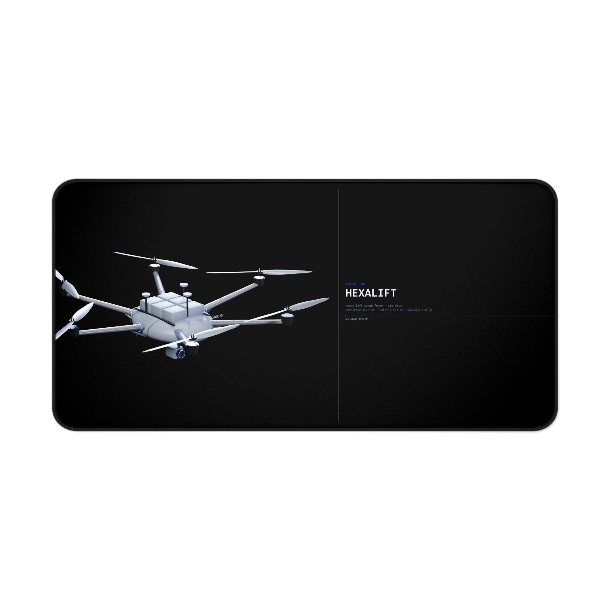 Hexalift — Rotor Desk Mat