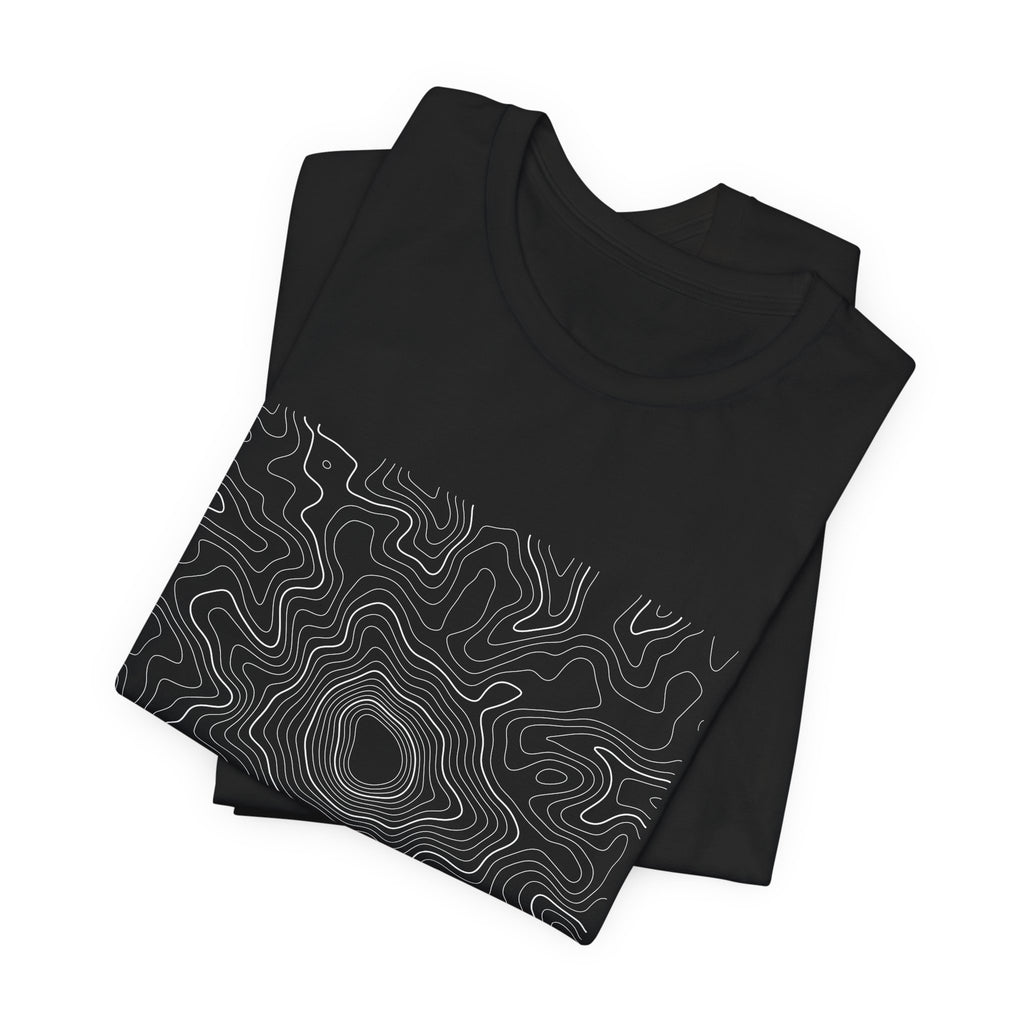Mount Rainier Topographic Tee — Real Contour Map