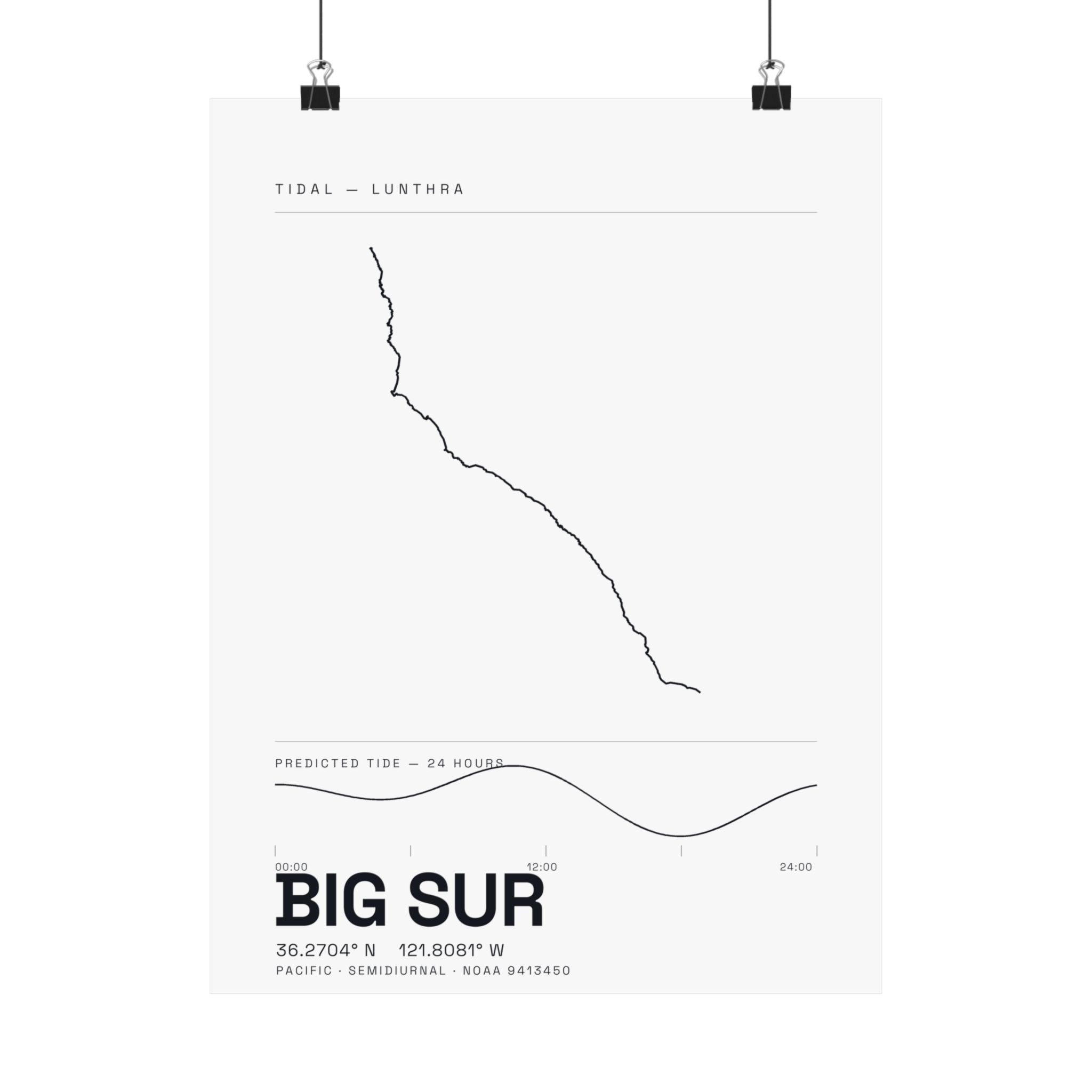 Big Sur — Tidal Poster