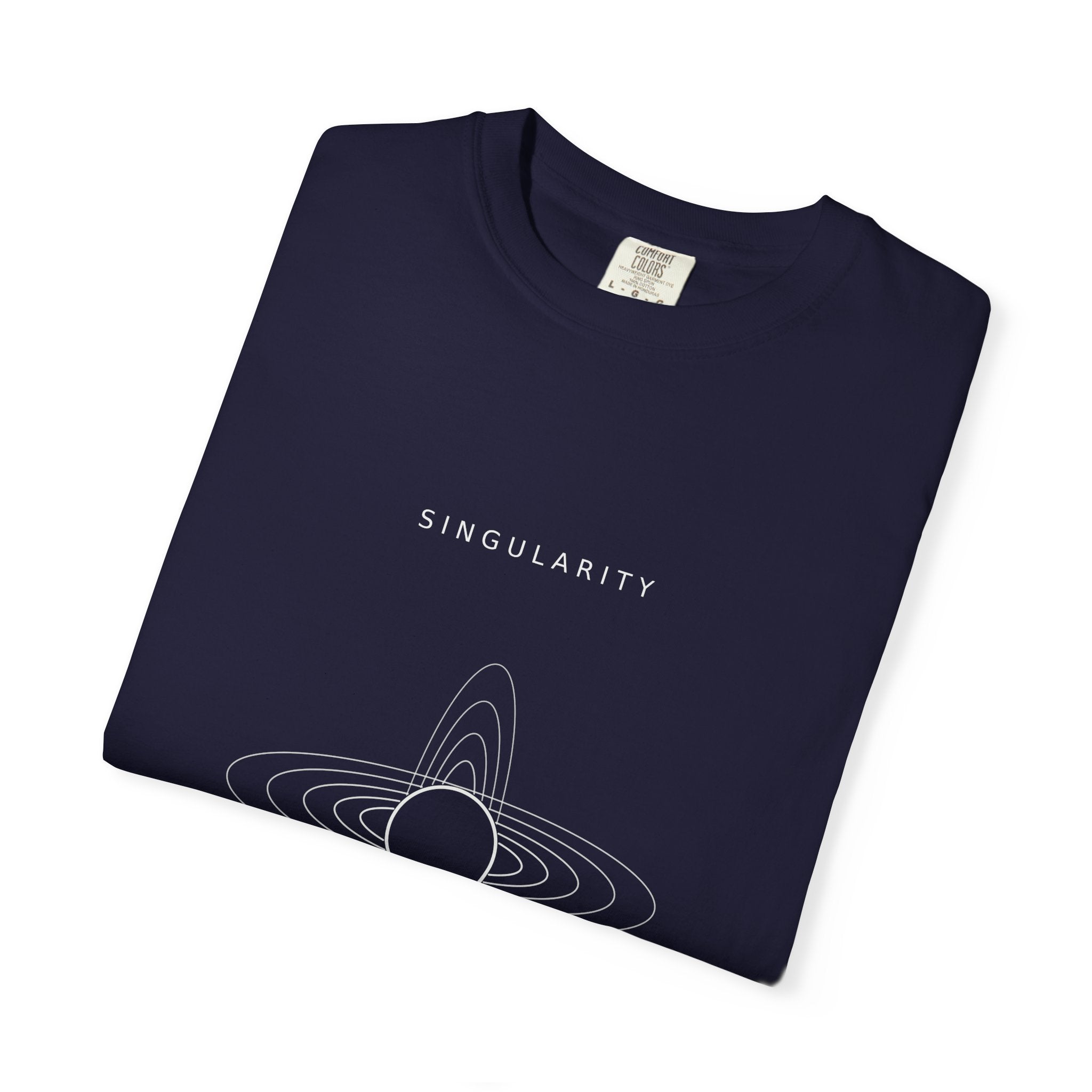 Singularity Gravitational Lensing Tee — folded